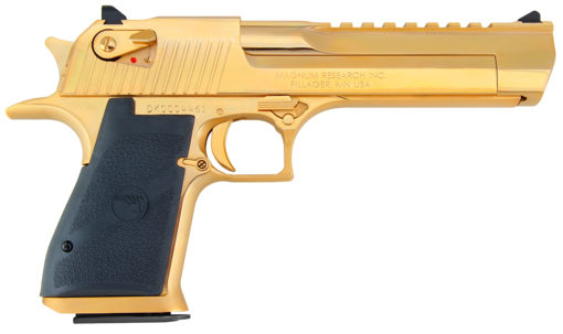 Magnum Research DE44GO Desert Eagle Single/Double 44 Remington Magnum 6" 8+1 Black Grip 24K Gold