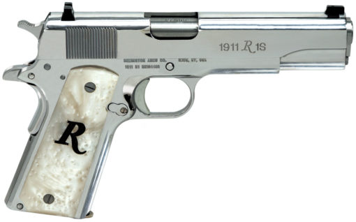 Remington Firearms 96304 1911 R1 45 ACP 5" 7+1 Stainless Steel High Polish White Synthetic Pearl Grip