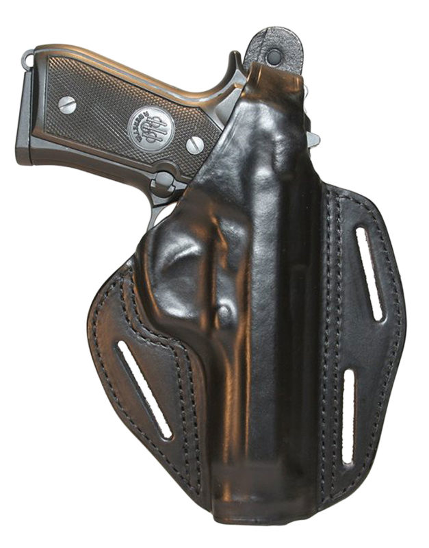 Blackhawk 420005BNR Pancake 3-Slot Brown Leather Fits Glock 26/27 Right ...