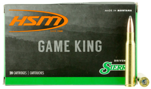 HSM 30843N Game King  308 Win 180 gr Sierra GameKing Spitzer Boat-Tail 20 Bx/ 25 Cs
