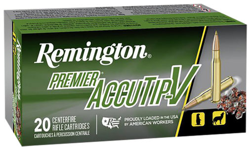 Remington Ammunition 29192 Premier AccuTip-V  223 Rem 55 gr 3240 fps AccuTip-V 20 Bx/10 Cs